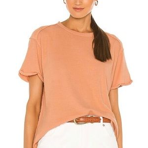Free People Clarity Ringer- Size L Iced Chai color
